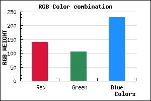 rgb background color #8D6AE6 mixer