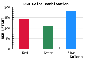 rgb background color #8D6CB4 mixer
