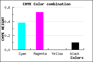 #8D6CE5 color CMYK mixer