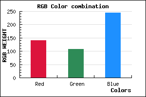 rgb background color #8D6CF5 mixer