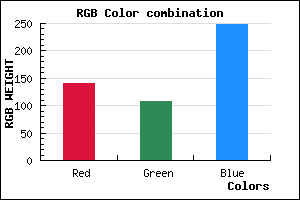 rgb background color #8D6CF9 mixer