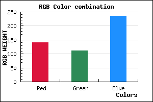 rgb background color #8D6FEB mixer