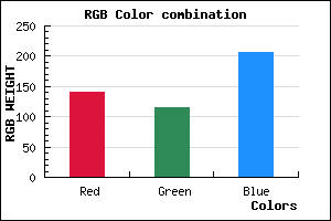 rgb background color #8D73CF mixer