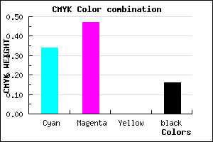#8D73D7 color CMYK mixer