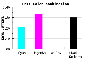 #8D78B2 color CMYK mixer