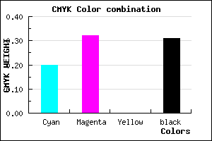 #8D79B1 color CMYK mixer