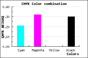 #8D79B3 color CMYK mixer