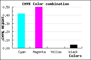 #8D7AF5 color CMYK mixer