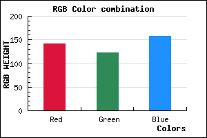 rgb background color #8D7B9D mixer