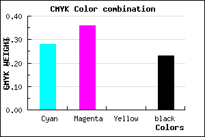 #8D7EC5 color CMYK mixer