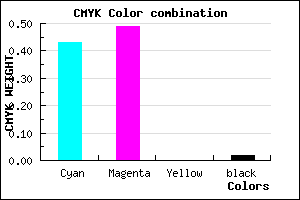 #8D7EF9 color CMYK mixer