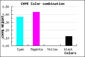 #8D80E0 color CMYK mixer