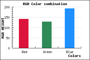 rgb background color #8D81C1 mixer
