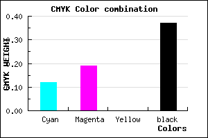 #8D83A1 color CMYK mixer