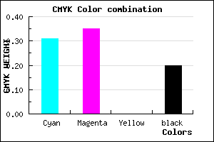 #8D83CB color CMYK mixer