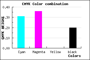#8D83CD color CMYK mixer