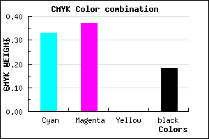 #8D84D2 color CMYK mixer