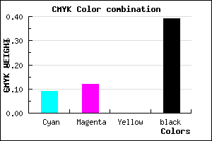 #8D899B color CMYK mixer