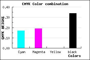 #8D89A9 color CMYK mixer