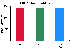 rgb background color #8D8B8D mixer