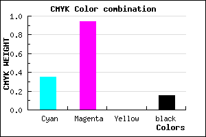#8D0EDA color CMYK mixer