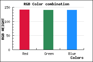 rgb background color #8D8C8C mixer