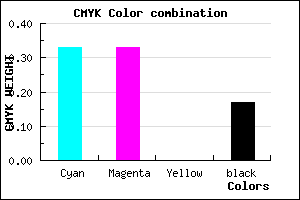 #8D8DD3 color CMYK mixer