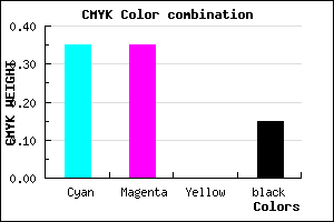 #8D8DD9 color CMYK mixer
