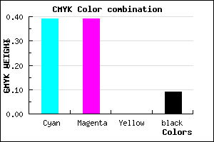 #8D8DE7 color CMYK mixer