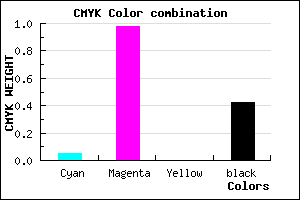 #8D0394 color CMYK mixer