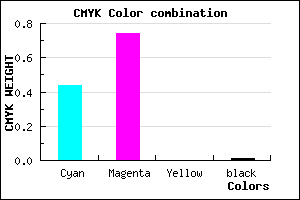 #8D41FD color CMYK mixer