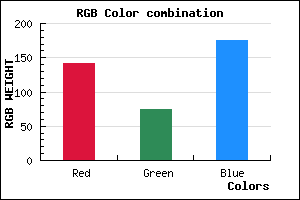 rgb background color #8D4BAF mixer