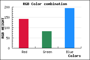 rgb background color #8D52C2 mixer