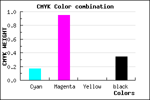 #8D09A9 color CMYK mixer