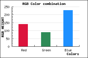 rgb background color #8D5AE4 mixer