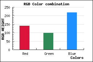 rgb background color #8D63DB mixer