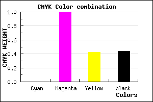 #8E0053 color CMYK mixer
