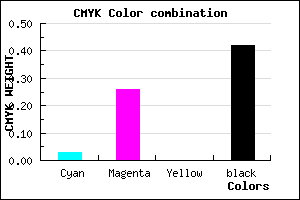 #8E6D93 color CMYK mixer