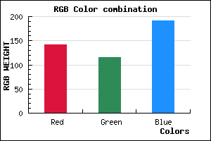 rgb background color #8E73BF mixer