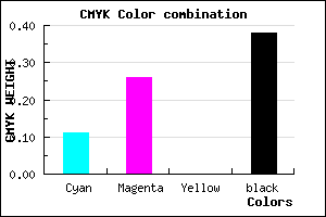#8E759F color CMYK mixer