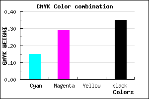 #8E77A7 color CMYK mixer