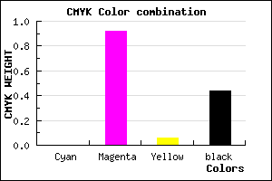 #8E0C85 color CMYK mixer