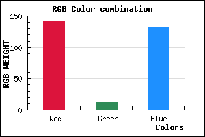rgb background color #8E0C85 mixer
