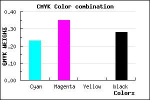 #8E78B8 color CMYK mixer