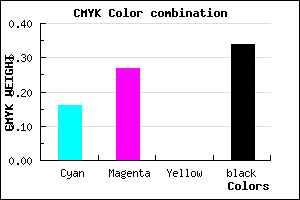 #8E7BA9 color CMYK mixer