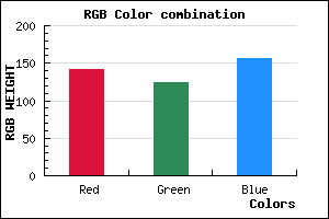 rgb background color #8E7C9C mixer