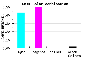 #8E7CFA color CMYK mixer