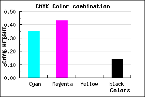 #8E7EDC color CMYK mixer