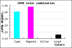 #8E7EF0 color CMYK mixer
