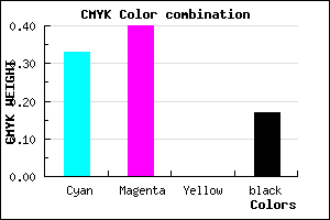 #8E80D4 color CMYK mixer
